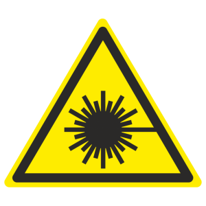 Знак безопасности W-10 «Опасно. Лазерное излучение»